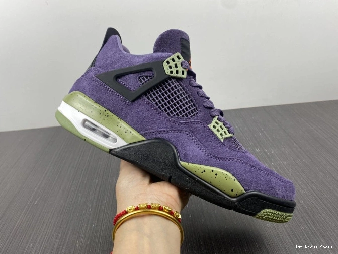 1st Kicks Air Purple Canyon Jordan 4 WMNS AQ9129-500 0727